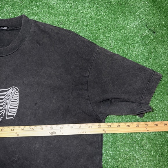ZARA Mens Small Washed Black Graphic T Shirt - Picture 4 of 7